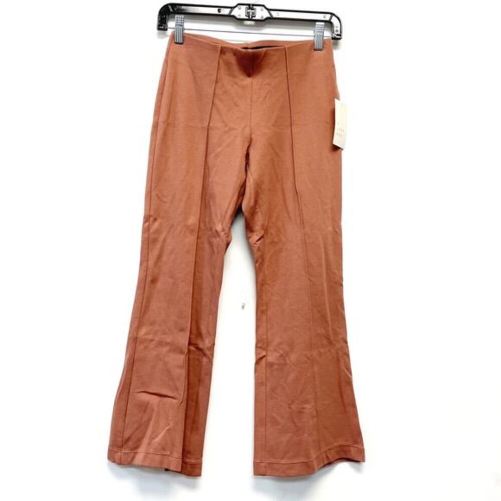 A New Day Women's Kick Flare Side Zip Pants Rust Orange Size XS